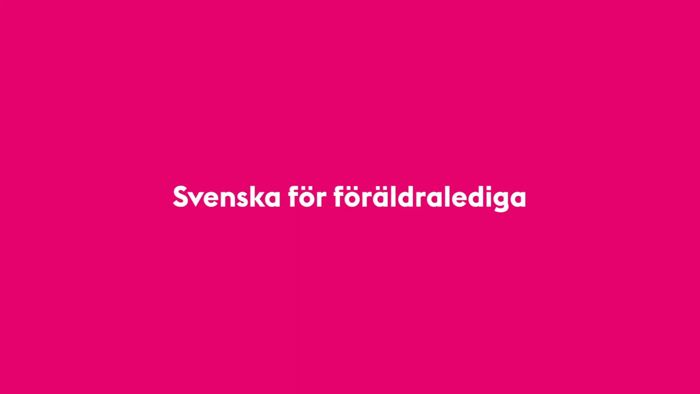 Film som ber&auml;ttar om &ouml;ppna f&ouml;rskolors verksamhet med svenska f&ouml;r f&ouml;r&auml;ldralediga.