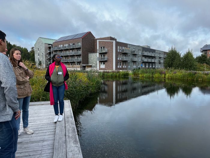 grön infrastruktur med människor