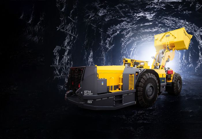 Gruva under jord, eltruck